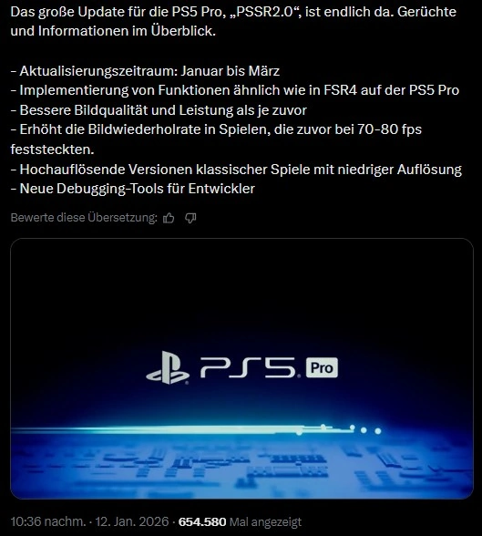 PS5 Pro Update